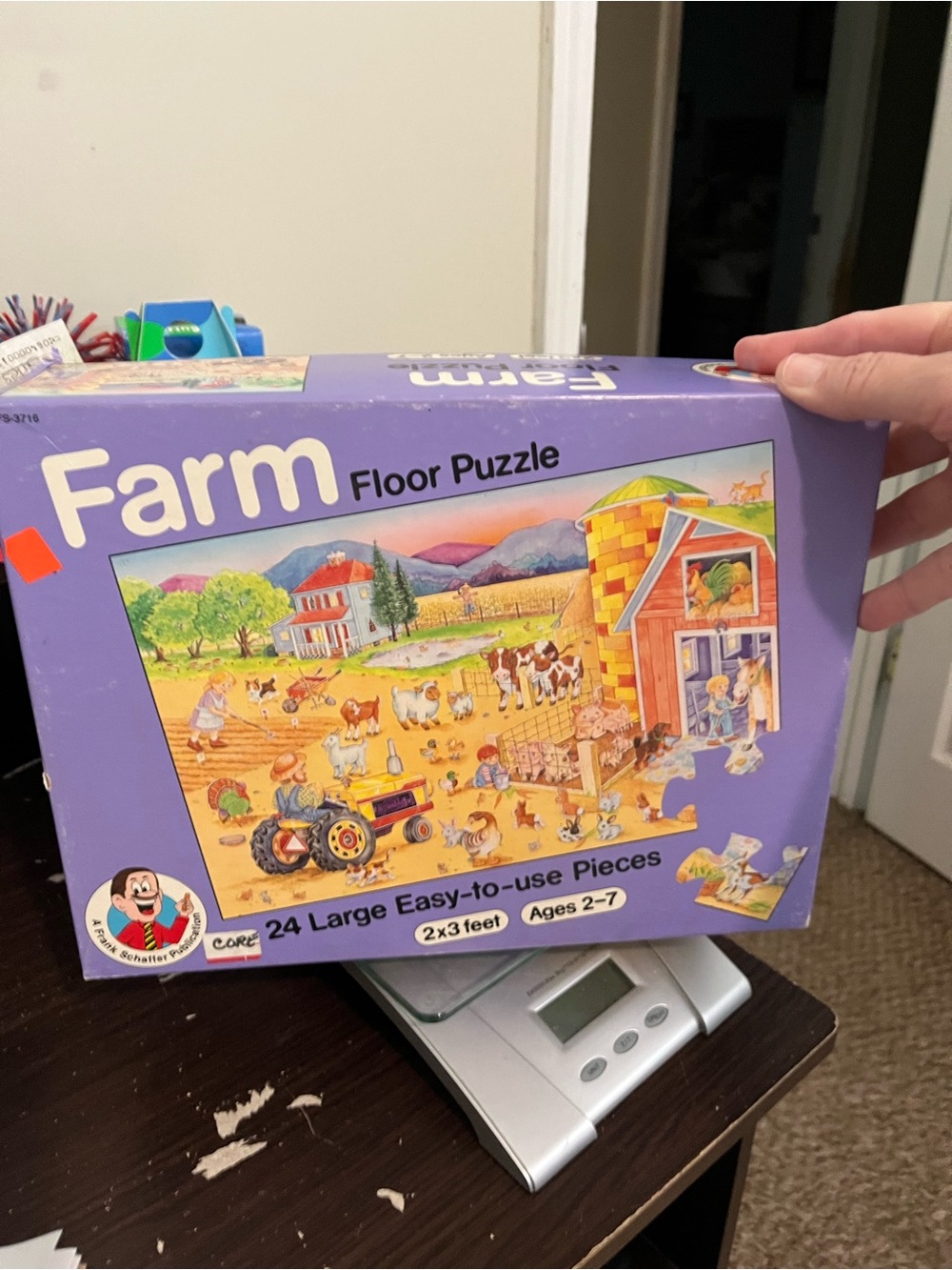 Farm Floor Puzzle - Purple - (Brand: )
